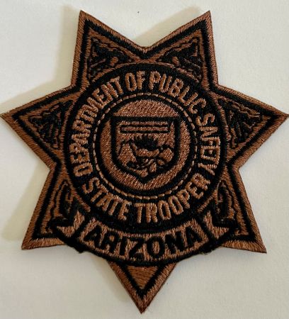 ARIZONA (AZ DPS) DEPARTMENT OF PUBLIC SAFETY STATE TROOPER BADGE PATCH with VELCRO.